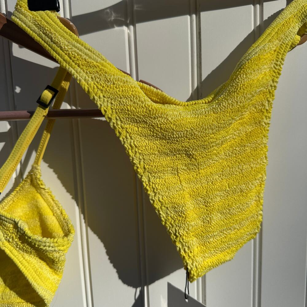 Bond Eye Australia Ring Lisso Bikini Top & Scene Brief Limoncello Yellow OS NWT - Picture 16 of 16